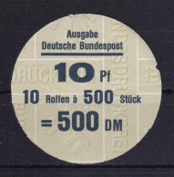 Bund 1347 Verschlußteller 10/500 SWK 10 Pf Typ I - Otros & Sin Clasificación