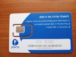 Israel - Pelephone (standard,micro, Nano SIM) - GSM SIM  - Mint - Israel