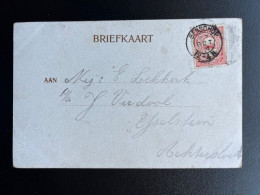 NETHERLANDS 1904 POSTCARD BENSCHOP TO IJSSELSTEIN 27-10-1904 NEDERLAND BREDA GROOTE MARKT - Cartas & Documentos