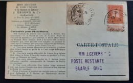 Imprimé Vers BAARLE DUC Affranchissement Mixte Le 6/9/1915 - 1912 Pellens