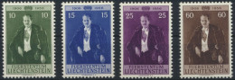Liechtenstein 348-351 Geburtstag Fürst Franz J. Ausgabe 1956 Tadellos Kat 25,00 - Covers & Documents