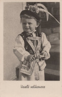 Postcard, Moravian Costume, Slatinicece Post Office, Czechoslovak Republic, 1957 - Sonstige & Ohne Zuordnung