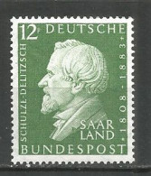 Saarland 1958 Mint Stamp MNH(**) - Nuovi