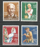 Saarland 1958 Mint Stamps MNH(**) - Ungebraucht