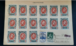 Imprimé Le Havre Spécial Pour Dijon Avec 15 Timbres N°132  N°110 125 - 1914-1915 Rode Kruis