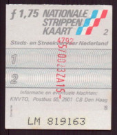 Ticket De Transport " Pays-Bas, 1986 - Altri & Non Classificati