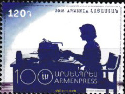 609424 MNH ARMENIA 2018 CENTENARIO DE LA AGENCIA TELEGRAFICA ARMENIA - Armenien