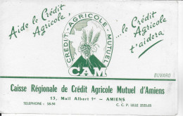 Buvard Annees  50's NEUF BANQUE CREDIT AGRICOLE MUTUEL AMIENS SOMME - Bank & Versicherung