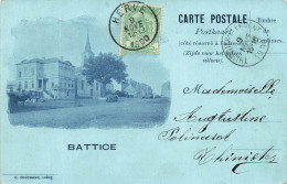 BELGIQUE - Battice - Vue Sur L'église Et La Place - Carte Postale Ancienne - Herve
