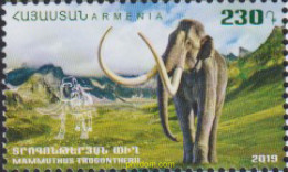 608556 MNH ARMENIA 2019 FLORA Y FAUNA DEL MUNDO ANTIGUO - MAMMUTHUS TROGONTHERII - Armenia