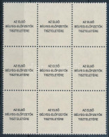 ** 1998 Karácsony Ajándék Bélyeg 9-es Tömbben (180.000) / Mi 4520 Block Of 9 Present Of The Post - Otros & Sin Clasificación