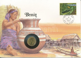 Benin Felbélyegzett Borítékban, Bélyegzéssel, Benne Nyugat Afrikai Államok 1972. 5Fr, Német Nyelvű Leírással T:UNC  Beni - Sin Clasificación