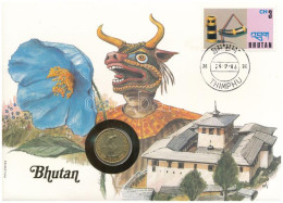 Bhután 1974. 20ch Cu-Al-Ni "FAO" Forgalmi Emlékérme Felbélyegzett Borítékban, Bélyegzéssel T:AU Bhutan 1974. 20 Chetrums - Sin Clasificación