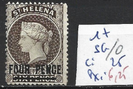 SSAINTE-HELENE *17 Sans Gomme Côte 25 € - St. Helena