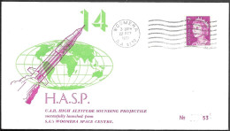 Australia Space Cover 1971. UAR Rocket "HASP 14" Launch. Woomera - Ozeanien