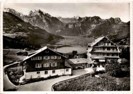 Kurhaus "Bergruh", Amden Mit Walensee & Glarneralpen (25572) * 8. 9. 1955 - Amden