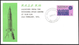 Australia Space Cover 1972. Rocket "HASP H66" Launch. Woomera - Ozeanien
