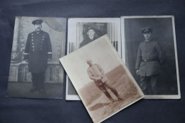 4 Cartes Photos Allemandes 14 18  Marine Jeune Poilu WWI - 1914-18