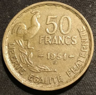 FRANCE - 50 FRANCS 1951 B - Guiraud - Gad 880 - KM 918.2 - 50 Francs