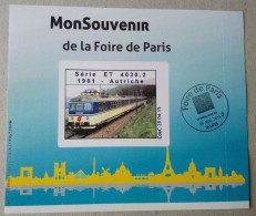 ST10b2 : Foire De Paris 2015 - Train Série ET 4030.2 Avec Le TAD En Date Du 29 AVRIL (autocollant / Autoadhésif) - Andere & Zonder Classificatie