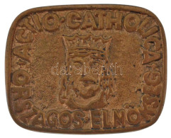 ~1930. "Actio Catholica Országos Elnökség" Bronz Jelvény (31,5x38mm) T:XF - Sin Clasificación