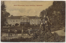 T3 1912 Apatelek, Mokra, Mocrea; Báró Solymossy Lajos Kastélya, Kerékpár. Radó Adolf Kiadása / Castle, Bicycle (fa) - Sin Clasificación