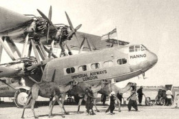 Imperial Airways Hadley Page HP42 'Hanno' Refuelling At Sharjah Airport 1932  - PHOTO 150x100mms - 1919-1938: Entre Guerres