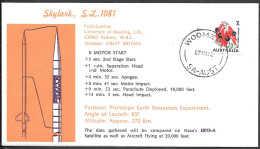 Australia Space Cover 1972. Rocket "Skylark 1081" Launch. Woomera. ER1 Test - Ozeanien