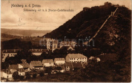 T2/T3 1909 Hainburg An Der Donau, Schlossberg Mit K.k. Pionier-Kadettenschule / Castle, Military School - Sin Clasificación