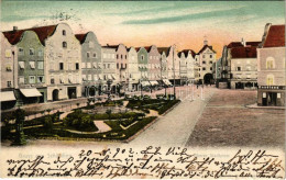 T2/T3 1902 Schärding, Oberer Stadtplatz / Square, Café, Pharmacy, Shops (EK) - Sin Clasificación