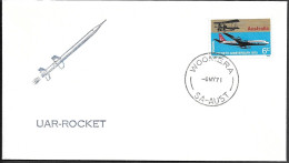 Australia Space Cover 1971. UAR Rocket Launch. Woomera - Ozeanien