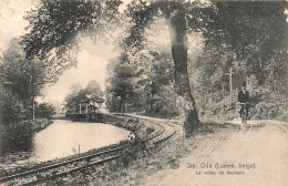 BELGIQUE - Ste Ode - La Vallée - Un Tournant - Rails Sur Les Bords De La Rivière - Animé - Carte Postale Ancienne - Sainte-Ode