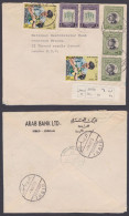 Hashemite Kingdom Of Jordan 1973 Used Registered Cover Arab Bank LTD Irbed To National Westminister Bank, London England - Jordan