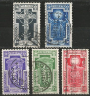 Italia Kingdom Regno 1933 Anno Santo Holy Year Cpl Ordinary Mail 5v Set In VFU Condition - Oblitérés