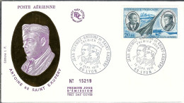 FRANCE 1970: FDC "Saint-Exupéry" - 1960-.... Oblitérés