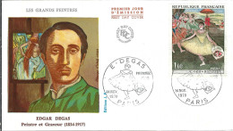 FRANCE 1970: FDC "Degas" - 1970-1979