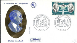 FRANCE 1971: 2x FDC "Daurat Et Vanier" - 1960-.... Oblitérés