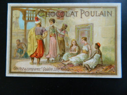 CHROMO     CHOCOLAT POULAIN           SCENE ORIENTALISTE          ( 11  X  7 Cms ) - Poulain