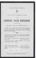 Julot1939 ... AUBY . FAYS ..-- Mme Julia HOUCHARD , épouse De Mr Hector SENSIQUE , Née En 1875 , Décédée En 1904 . - Bertrix