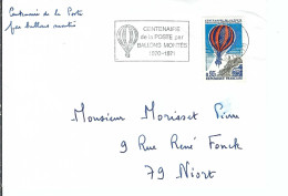 FRANCE 1971: LSC "La Poste Par Ballons Montés", Vol De Paris à Betz (Oise) - 1970-1979