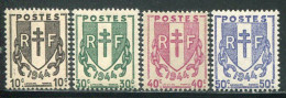 FRANCE- Y&T N°670 à 673- Neuf Sans Charnière ** - Unused Stamps