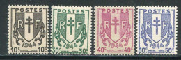 FRANCE- Y&T N°670 à 673- Neuf Sans Charnière ** - Neufs