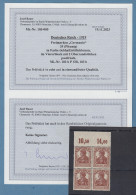 Dt. Reich 35Pfg Germania Mi.-Nr.103 B POR Viererblock ** Gpr. Mit Befund BPP - Ungebraucht