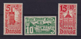 Danzig 1935 Winterhilfswerk Bauwerke Mi.-Nr. 256-258 Postfrisch **  - Postfris