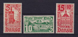 Danzig 1935 Winterhilfswerk Bauwerke Mi.-Nr. 256-258 Postfrisch **  - Neufs