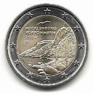 2 Euro, 2024, Mecklenburg-Vorpommern, Prägestätte (J), Vz, Sehrgut Erhaltene Umlaufmünze - Germania