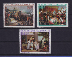 Gabun 1969 Gemälde Napoleon Bonaparte Mi.-Nr. 330-332 Postfrisch ** - Gabun (1960-...)