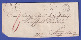 Ostpreußen Brief Mit Fingerhutstempel INSTERBURG Ca. 1830 - Otros & Sin Clasificación