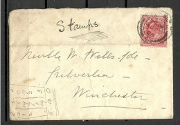 GREAT BRITAIN 1908 Cover To Manchester Slogan "en Dieu Ma Foy" At Back Side - Storia Postale