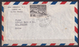 BOLIVIA. 1954/LaPaz, Mixed Franking Envelope/Irex-Bolivia S.A. - Bolivien